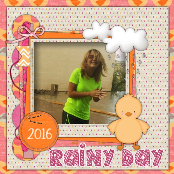 Playing in the rain