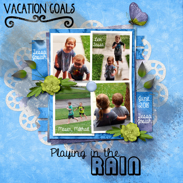 Playing in the rain