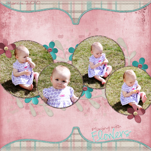 Playing with flowers