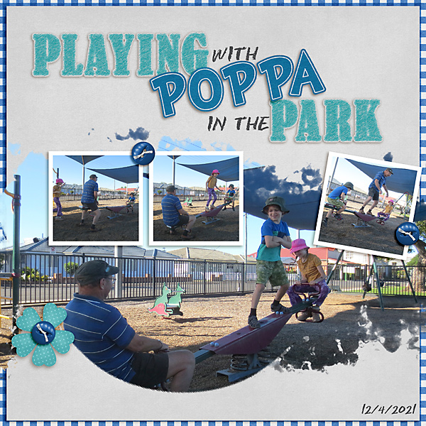 Playing with Poppa at the Park