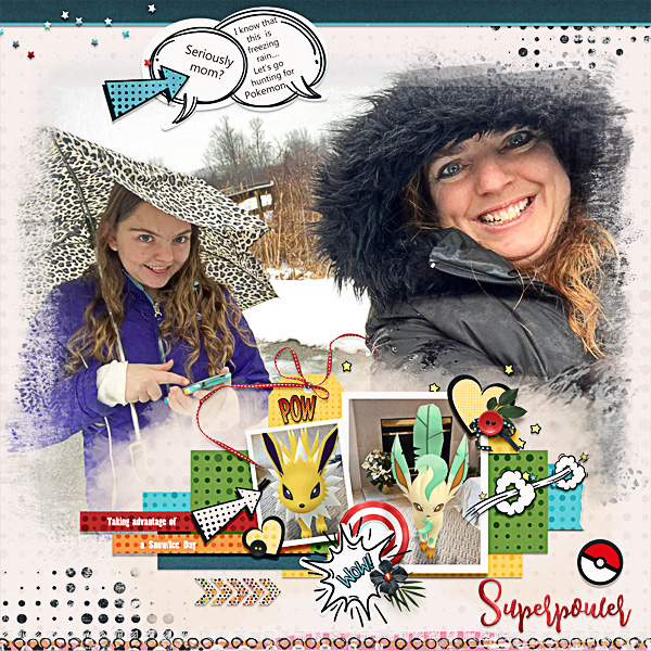 Pokemon Go SuperPower - Playing Pokemon Go in the Freezing Rain