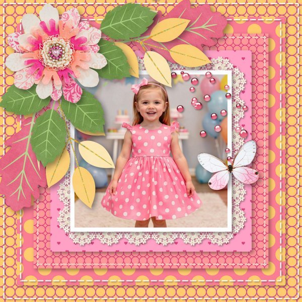 polka dot girl