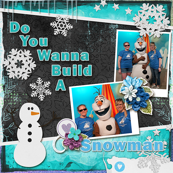 Posing with Olaf