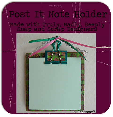 Post it note Holder