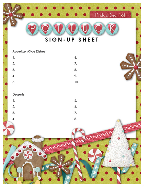 Potluck Sign-up