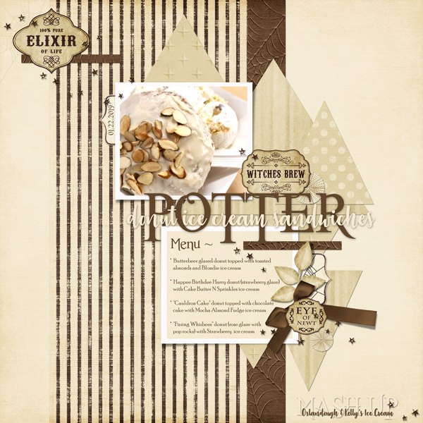 Potter Donut + Ice Cream Sandwiches