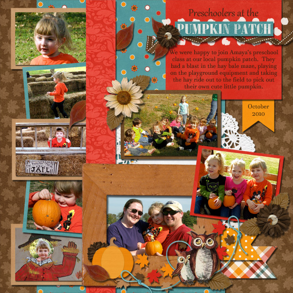 Preschoolers at the Pumpkin Patch