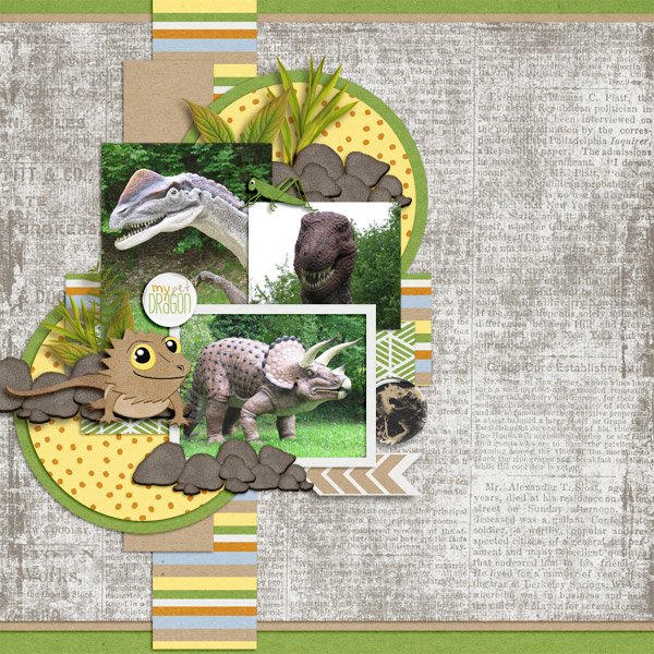 Pretty in Green - Pet Dragon / Aprilisa Designs - Picture Perfect 42 TP4