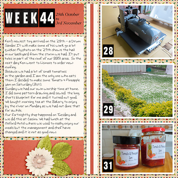 Project Life 2020 Week 44