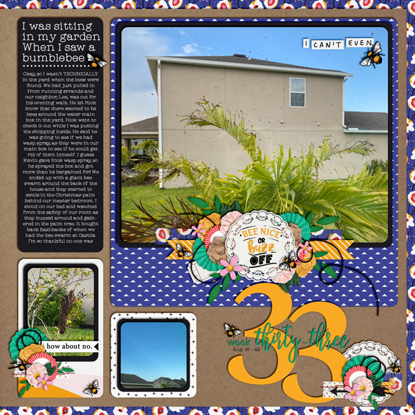 Project Life 2021 - Week 33 - Right Page