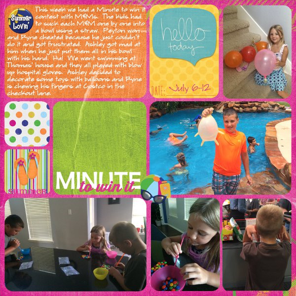 Project Life July 6-12 week 27