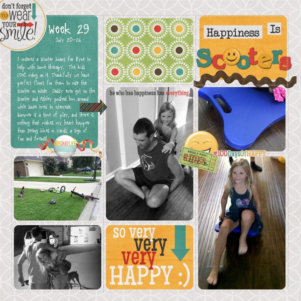 Project Life Week 29 100 Days of Happy