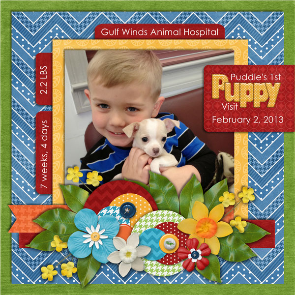 Puddle's First Puppy Visit