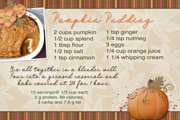 Pumkin Pudding