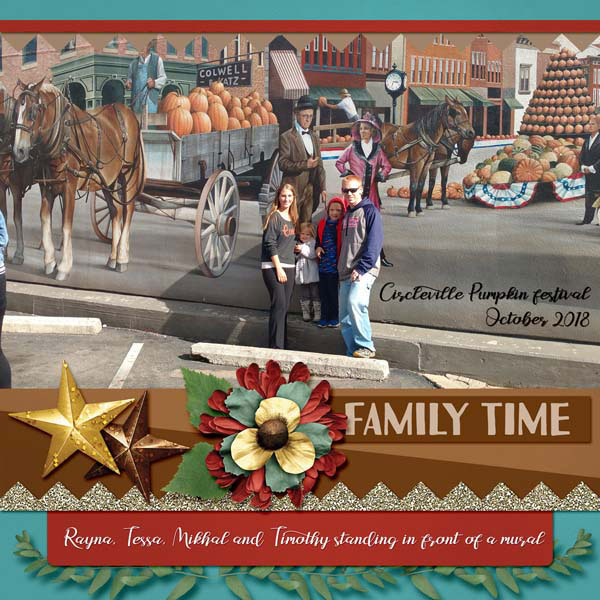 Pumpkin festival mural