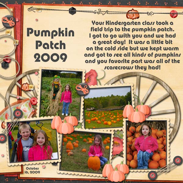 Pumpkin Patch 2009 -- Emily