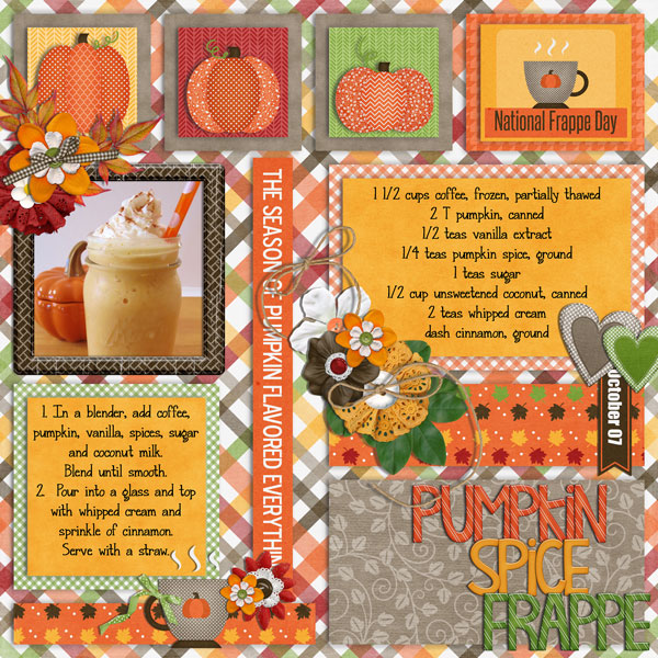 pumpkin spice frappe