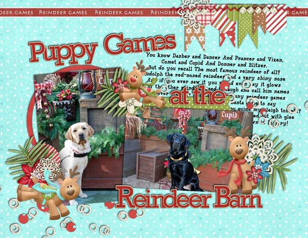 Puppy Games at the Reindeer Barn