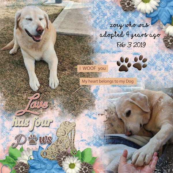 Puppy Kisses Kit by Scrapbookcrazy Creations
