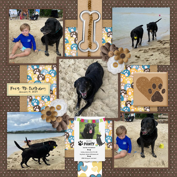 Puppy Love Hip 2 B Square 2 Templates-ScrapChat