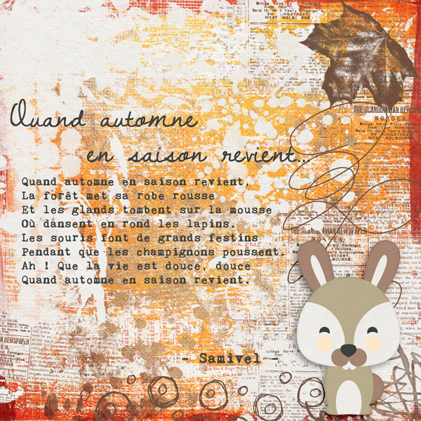 Quand Automne en saison revient