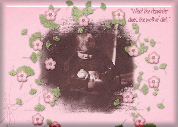 "Betty Reynolds With Doll On Lap"