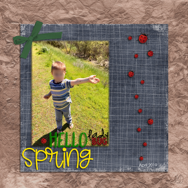 "Ladybug landed on my arm!"
