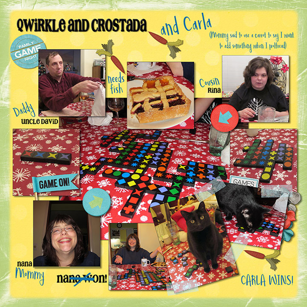 Qwirkle and Crostada