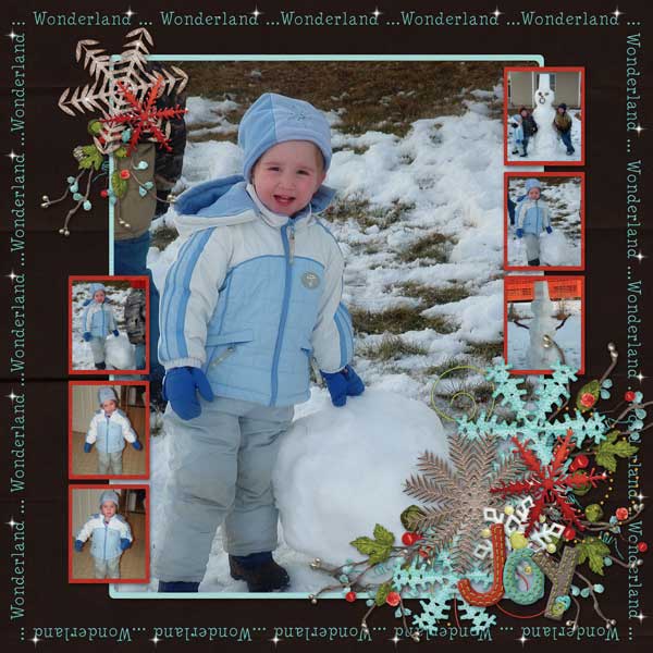 Rachel Building Snowman 2010