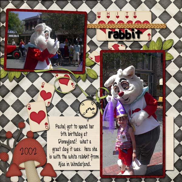 Rachel with The White Rabbit