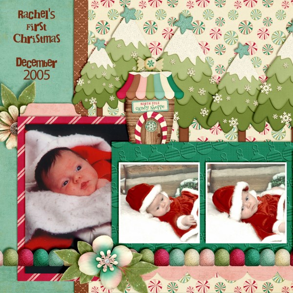 Rachel's First Christmas, left