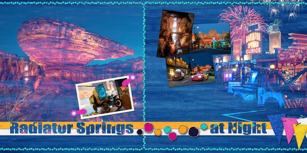 Radiator Springs at Night