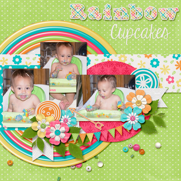 Rainbow cupcakes