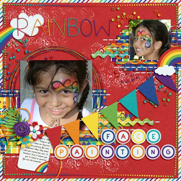 Rainbow Face Painting