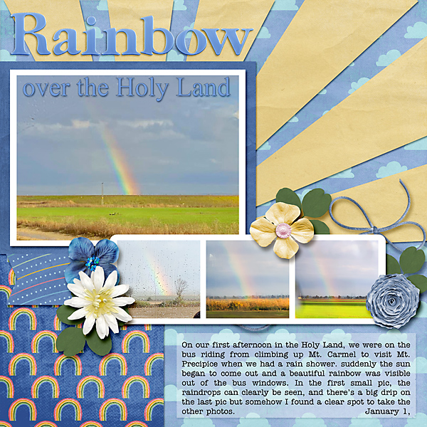 Rainbow Over the Holy Land