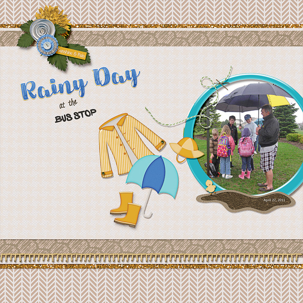 Rainy Day at the BUS STOP