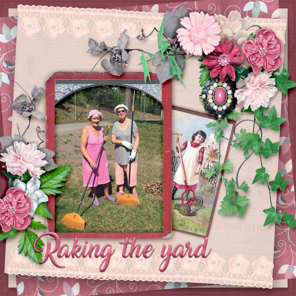Raking-the-yard