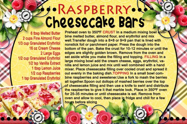 Raspberry Cheesecake Bars