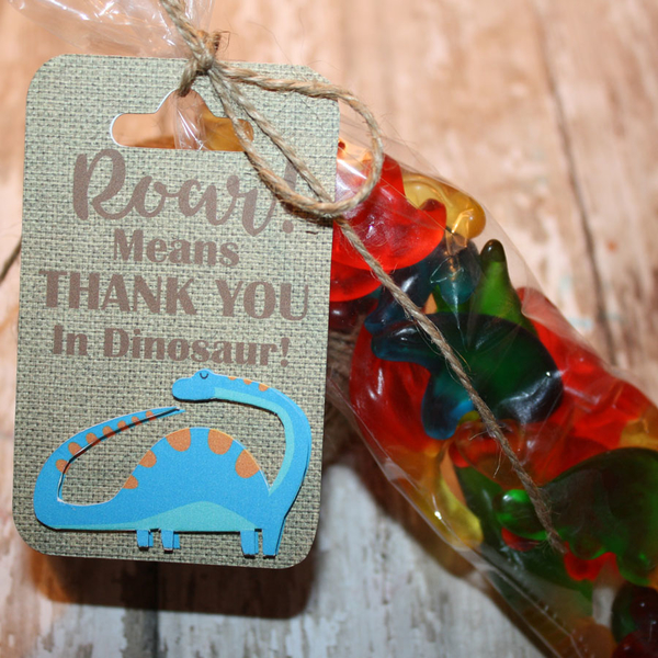 Rawr gift box and gift tag