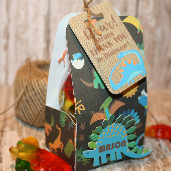 Rawr gift box and gift tag