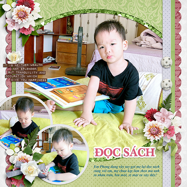 Reading book!