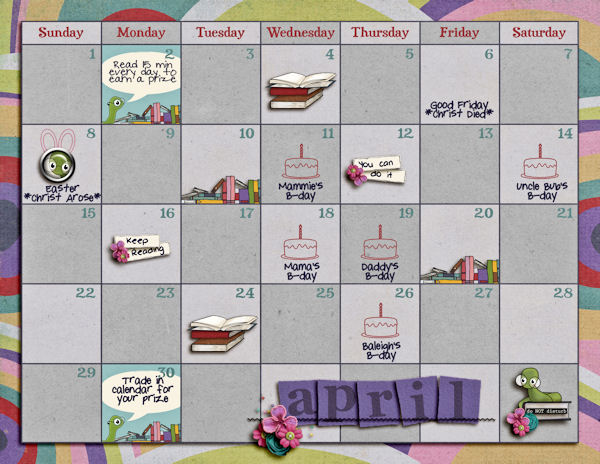 Reading Calendar