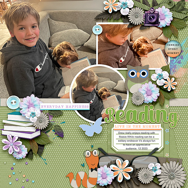 Reading with Maisie