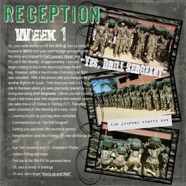 Reception.... Week 1