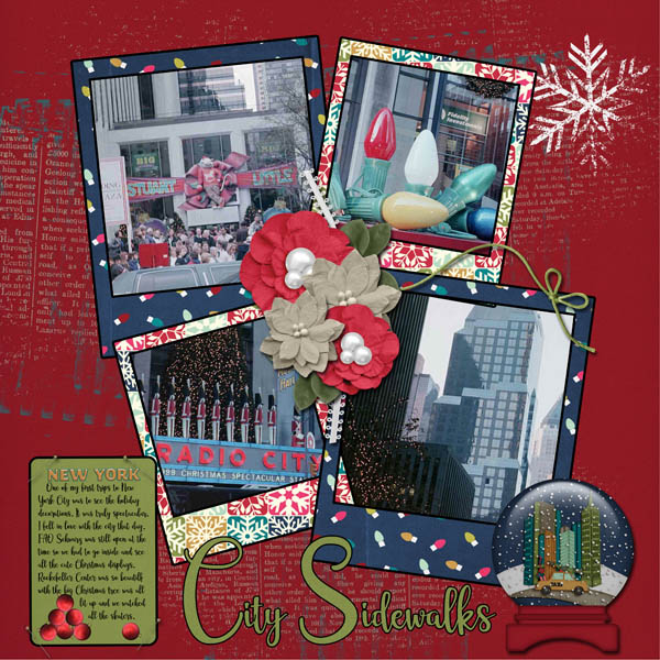 Recipe Challange December-I used the Christmas in the City Kit by Scrap n P