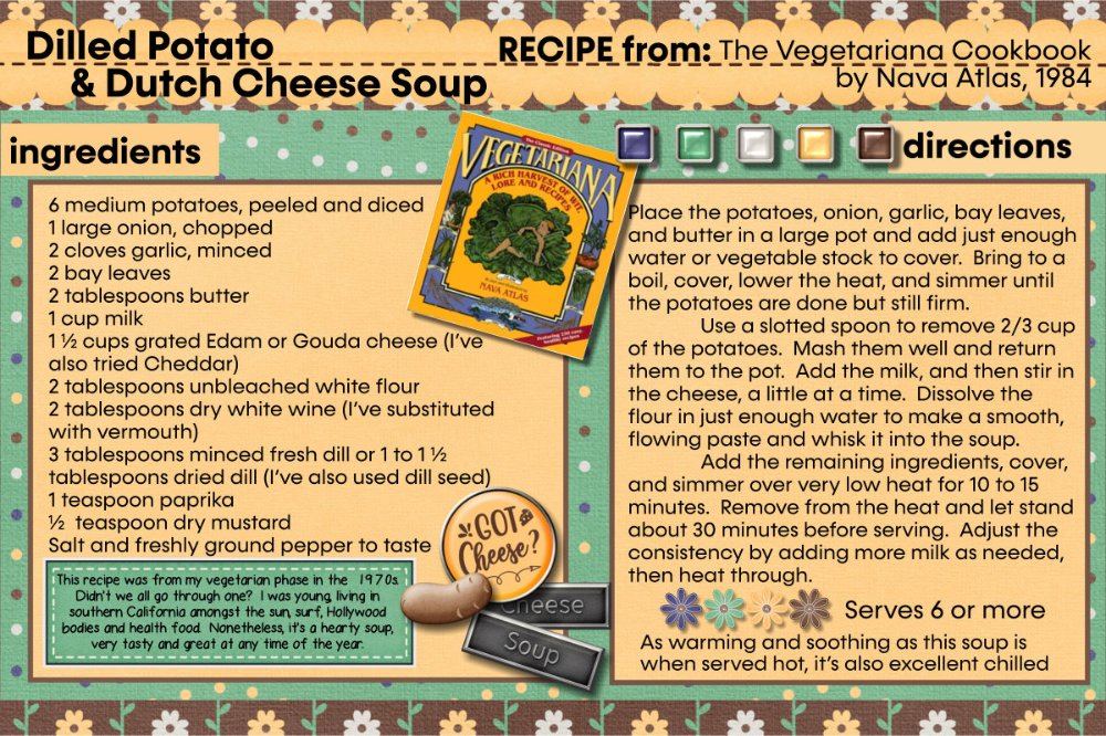 RECIPE Dilled Potato & Dutch Cheese Soup