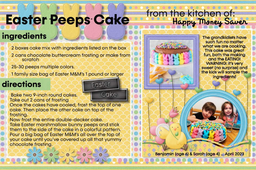RECIPE Easter Peeps Cake