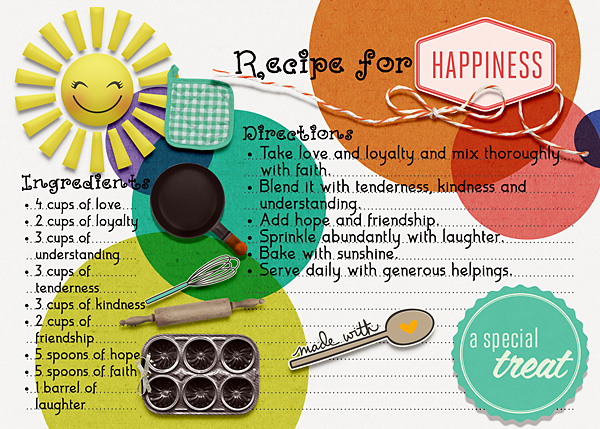 Recipe for happiness