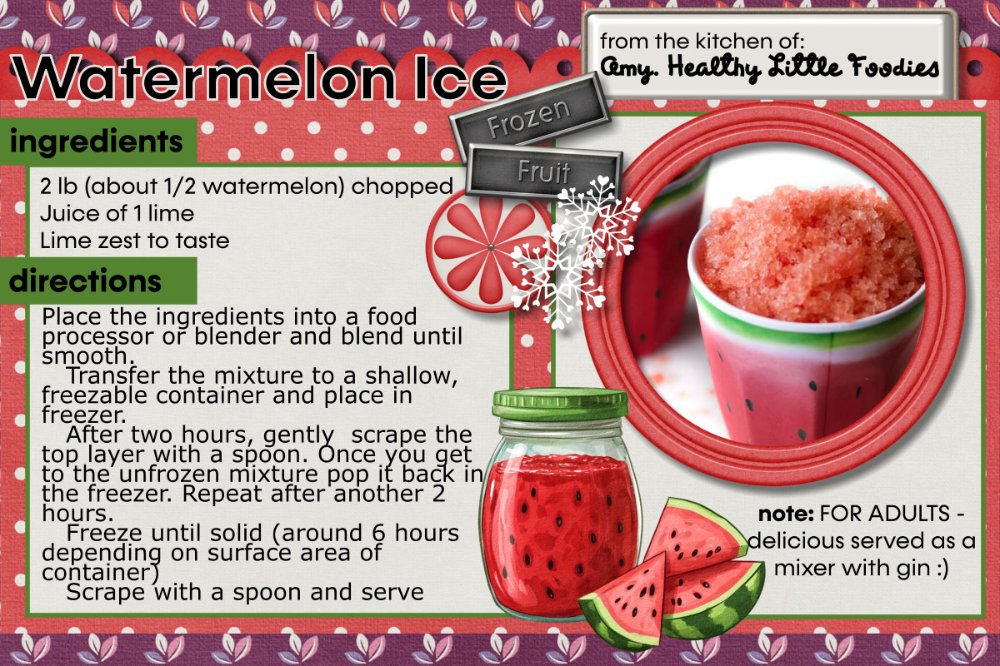 RECIPE Watermelon Ice
