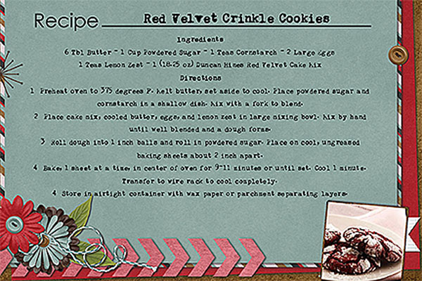 red velvet crinkle cookies